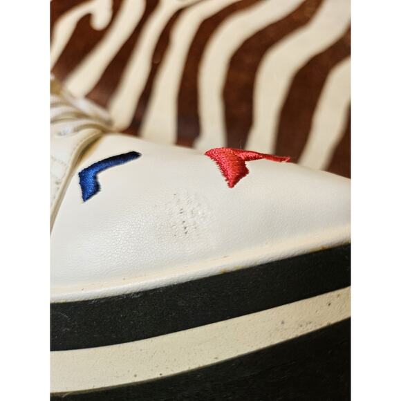 Stella McCartney Sneak-Elyse Monogram Platform Sneakers Sz 37.5 US 7.5 - Picture 10 of 11